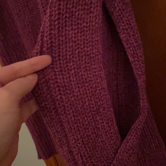 Lane Bryant purple slit-sleeve sweater, 22/24 - Picture 3 of 7